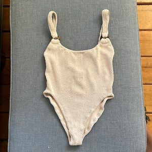 Hunza g one piece blush swimsuit